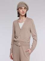 [Preview] Mock-Layered Knit Top And Pants Two-Piece Set GOELIA