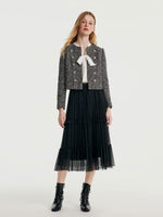 Classic Tweed Cropped Women Jacket GOELIA