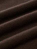 100% Wool Mock Neck Women Knit Maxi Dress GOELIA