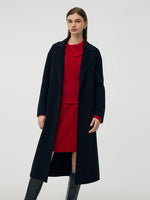 Wool Cashmere Women Belted Overcoat GOELIA
