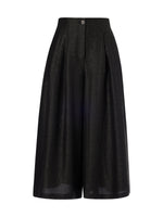 18MM Gambiered Canton Gauze Women High-Waisted Culottes GOELIA