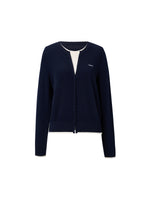 [Preview] 100% Wool Color Block Women Knit Top GOELIA