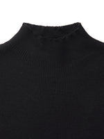 Machine Washable Wool Beaded Women Knit Top GOELIA