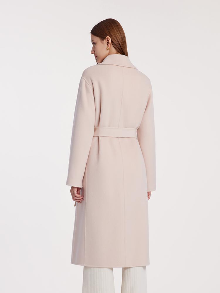 Pure Cashmere Double-Faced Women Coat With Belt GOELIA