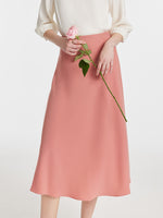 Acetate A-Line High-Waisted Women Half Skirt GOELIA