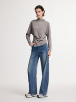 [Preview] Double-Faced Brushed Mock Neck Women Knit Top GOELIA
