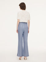 Acetate Tencel Linen Blend Women Suit Pants GOELIA