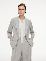 [Preview] Lyocell Wool Blend Tie Front Women Knit Top GOELIA