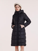 Hooded Pleated Goose Down Garment GOELIA