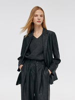 Xiang Yun Silk One-Button Unisex Blazer GOELIA