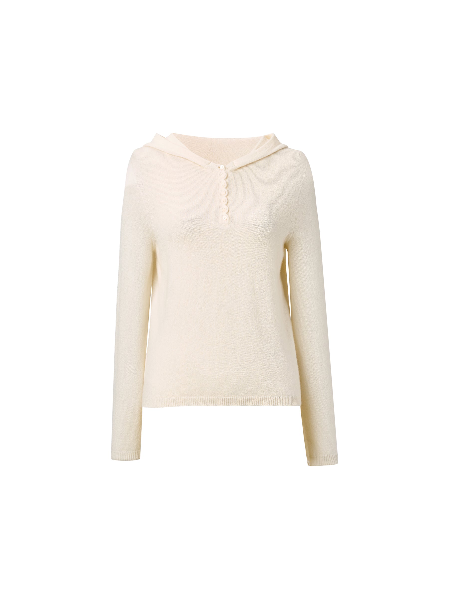 [Preview] 100% Cashmere Seamless Women Knit Hoodie GOELIA