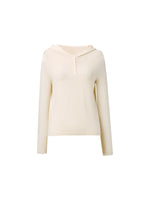 [Preview] 100% Cashmere Seamless Women Knit Hoodie GOELIA