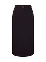 [Preview] Stretch Column Women TR Knit Skirt With Belt GOELIA