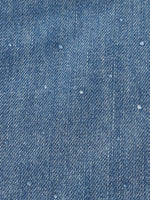 100% Cotton Denim Glitter Adjustable Waist Women Skirt GOELIA