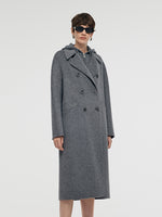 Alpaca Wool Longline Women Overcoat GOELIA