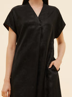 19MM Xiang Yun Silk V-Neck Women Midi Dress GOELIA