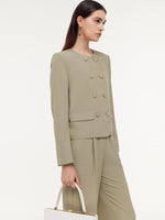 Stretch Double-Breasted Women Jacket GOELIA