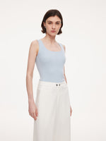 Square Neck Women Knit Tank Top GOELIA