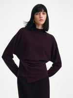 [Preview] Double-Faced Brushed Mock Neck Women Knit Top GOELIA
