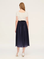 Tencel Blend Adjustable Waist Women A-Line Culottes GOELIA