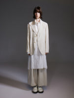 100% Linen Loose Fit X-Line Unisex Blazer GOELIA