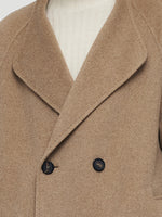 100% Cashmere Lapel Unisex Overcoat GOELIA