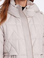 Hooded Pleated Goose Down Garment GOELIA