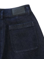 Cotton Denim Fleece Lined Straight Leg Women Jeans GOELIA