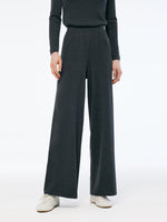 Cashmere Blend Mock Layered Knit Top And Pants Two-Piece Set GOELIA