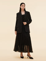 100% Worsted Wool Beaded Women Blazer GOELIA