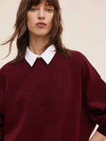 Four-Leaf Clover Embroidered Women Sweatshirt GOELIA