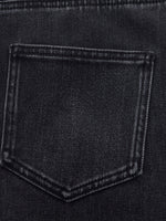 [Preview] Denim Fleece-Lined Women Straight Leg Flare Jeans GOELIA