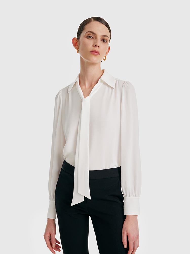 Acetate Floating Collar Shirt (With Removable Chain) GOELIA