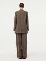 100% Washable Wool One Button Women Blazer GOELIA