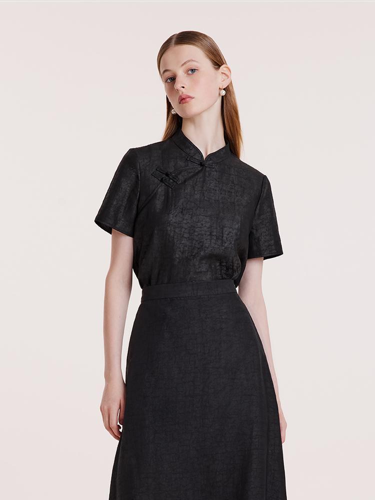 Xiang Yun Silk Cheongsam Top
