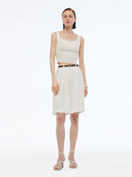 100% Acetate Women Knee Length Shorts GOELIA