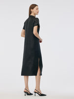 19MM Xiang Yun Silk Women Qipao Midi Dress GOELIA
