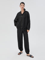 18 Momme Xiang Yun Silk Zippered Women Jacket GOELIA