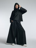 18MM Gambiered Canton Gauze Women H-Line Hoodie GOELIA