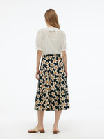 Cotton Stretch Floral Print Women Skirt GOELIA