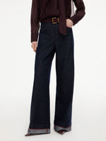 [Preview] Lyocell Cotton Blend Denim Women Jeans With Belt GOELIA