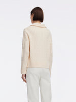 Wool Blend Half-Zip Women Sweater GOELIA