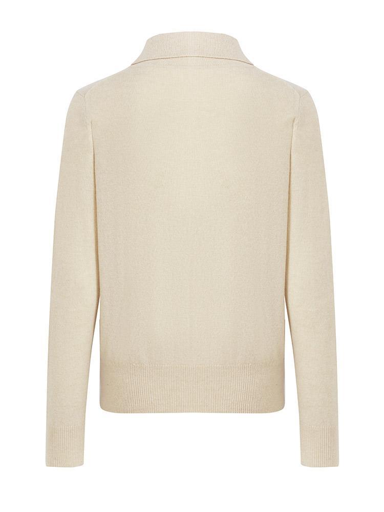 Pure Cashmere Polo Neck Sweater GOELIA