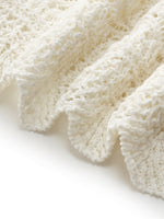 Linen Cotton Blend Women Openwork Tank Top GOELIA