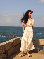 Acetate Blend Women Embroidered Skirt GOELIA