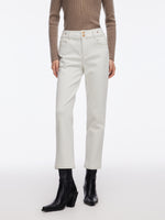 Pre-Order Denim Fleece Lined Women Ankle Length Jeans GOELIA