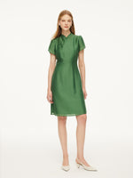 Tencel Blend Women Qipao Mini Dress GOELIA