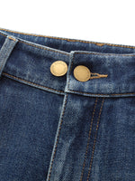 Four-Way Stretch Denim Women Flared Jeans GOELIA