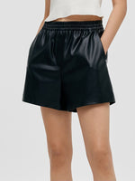 PU Leather Women Shorts GOELIA