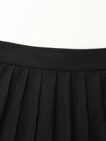 Crop Jacket With Flaps And Half Skirt Two-Piece Suit GOELIA